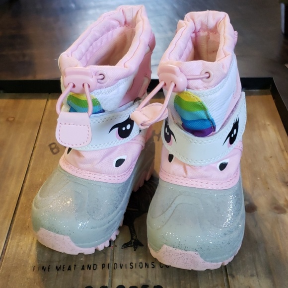 Cat & Jack Other - Little girls Cat & Jack Unicorn winter boots